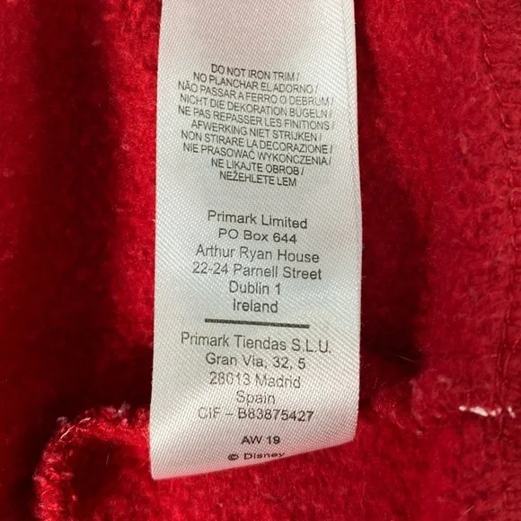 Disney Kids Minnie Mouse Hoodie Sweatshirt Red Polka Dot Sequins Size 5-6 yr GUC - Picture 11 of 12